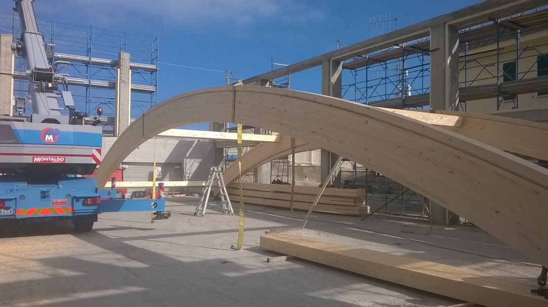STRUTTURA COPERTURA PALESTRA A SANREMO