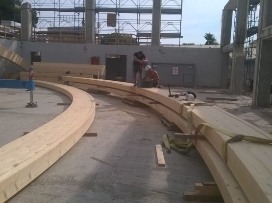 STRUTTURA COPERTURA PALESTRA A SANREMO