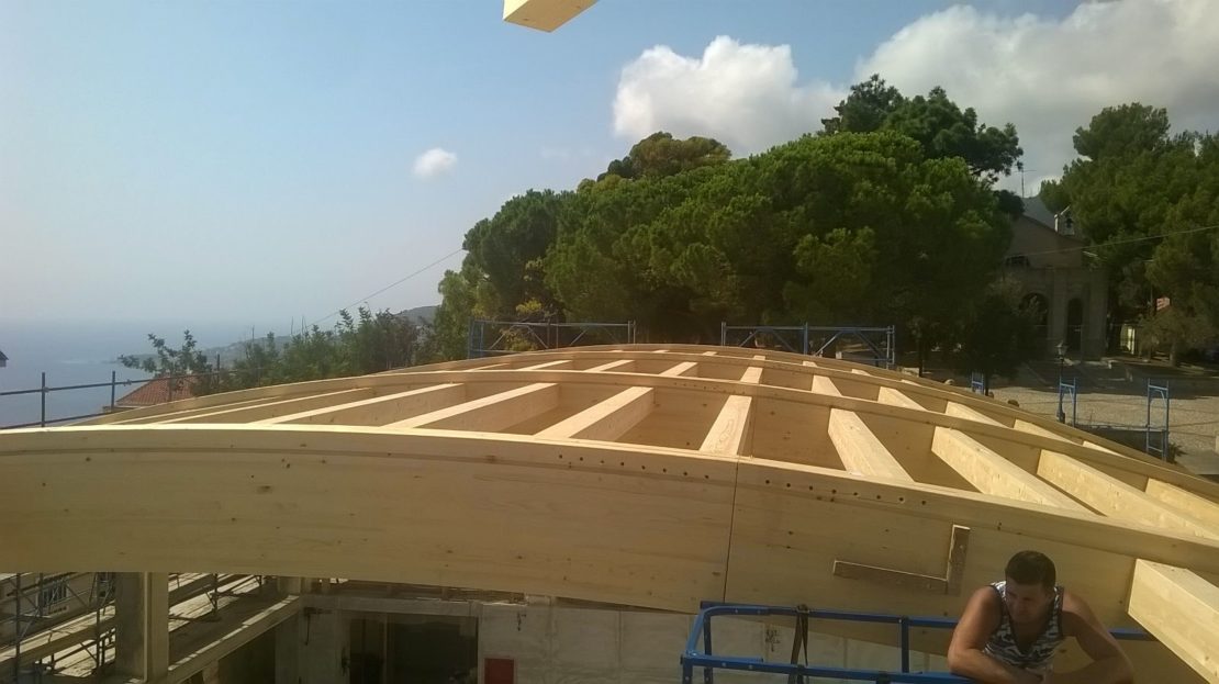 STRUTTURA COPERTURA PALESTRA A SANREMO