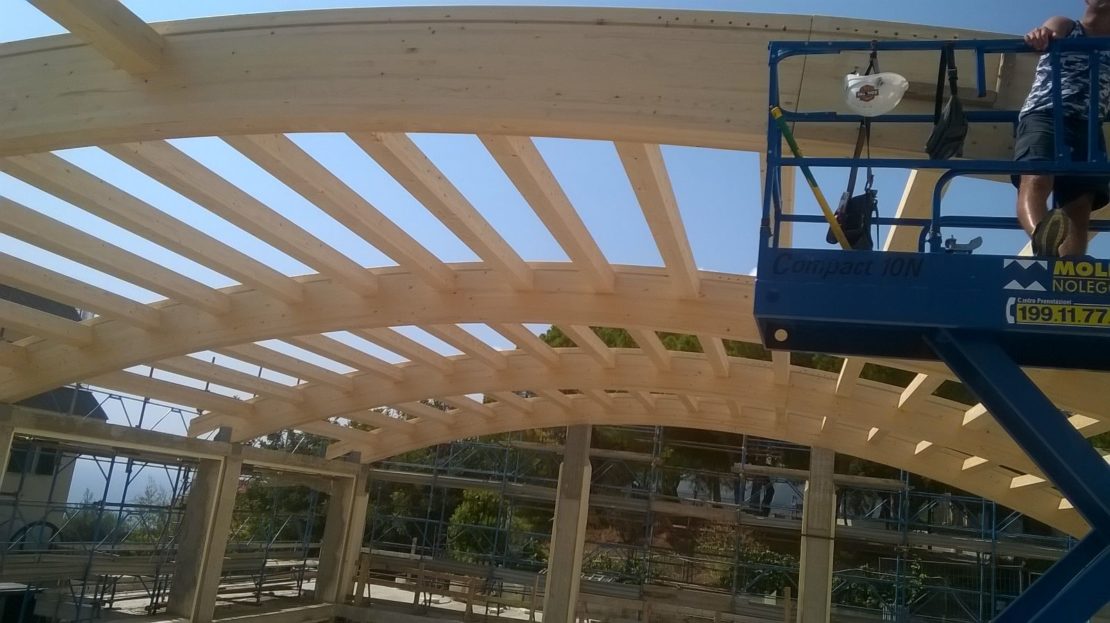 STRUTTURA COPERTURA PALESTRA A SANREMO